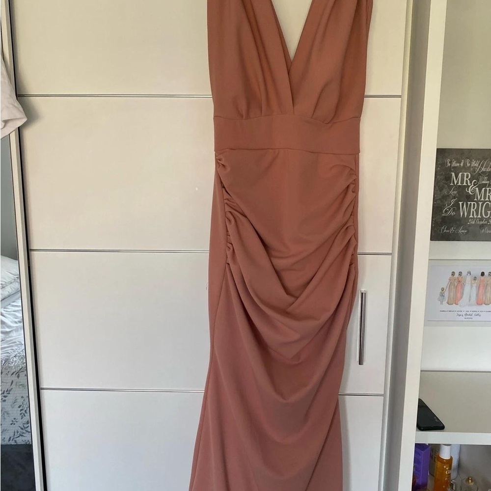 H&M Backless Dress in Mauve